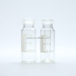 قنينة زجاجية للمختبر شفافة أو كهرماني قارورة زجاجية بمختبر <span class=keywords><strong>HPLC</strong></span> بغطاء لولبي من البلاستيك PP - Product Image 2