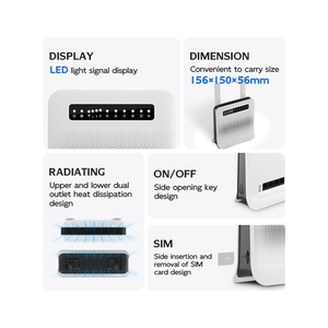 High-Speed 4G LTE Sim Card CPE Network <strong>Router</strong> 300mbps Max LAN Data Rate Firewall <strong>QoS</strong> Function WEP VPN for Home Outdoor <strong>Use</strong> - Product Image 3