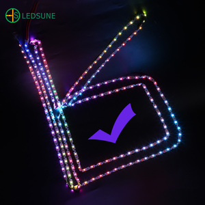 S/Z tipi 12V 60 84 Zigzag akıllı esnek LED piksel bant DC12V RGBIC Zigzag Lettersign dekor için LED şerit işık - Product Image 1
