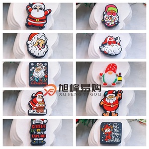 Nhà máy trực tiếp tùy chỉnh Chew DIY bé mọc răng nhân vật giáng sinh Snowman cấp thực phẩm không độc hại Silicone Charms tiêu cự hạt - Product Image 3