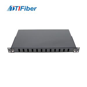 24 Port Sliding <strong>Type</strong> Fiber Optic Patch Panel 1U Black White Metal ODF High Density <strong>Connectivity</strong> for FTTH WiFi Compatible SC LC - Product Image 3