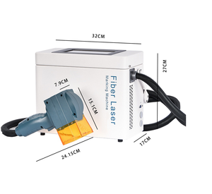 Handheld laser codierung drucker Tragbare laser kennzeichnung gerät für metall tag desktop fiber laser - Product Image 4