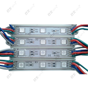 RGB светодиодный модуль SMD 5050 12 В водонепроницаемый IP65 3LED многоцветный Силиконовый инъекционный умный RGB светодиодные модули для электронного знака - Product Image 4