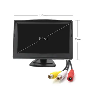 PZ RV Truck vehicle AHD TFT LCD Car Monitor 5 pollici monitoraggio AHD AV Camera Input sicurezza vista posteriore Remotor Control Car Screen - Product Image 1