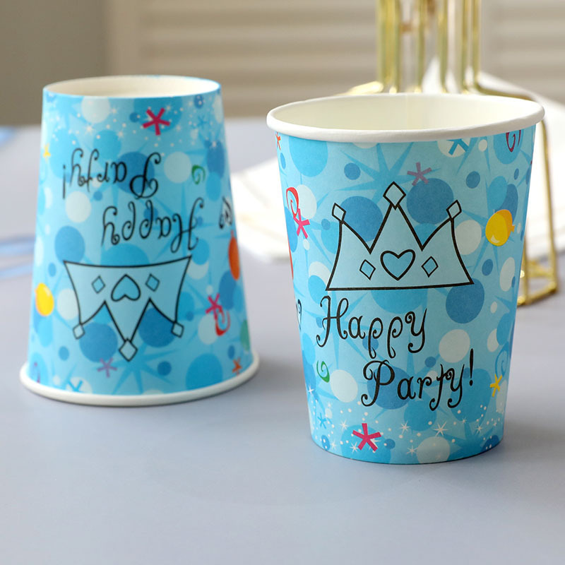 9 oz tazas azules