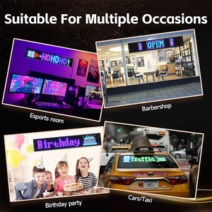 Scrolling Message Led Display Bildschirm Digitale Nachricht Moving Soft Led Sign Flexible Led Panel Auto Werbung Running Led Display - Product Image 6
