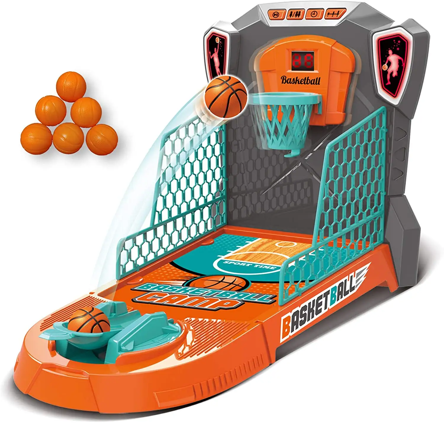 kingsport educational electric indoor table shooting machine toys finger basketball game toy with score board