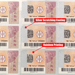 Individueller bedruck von Grund auf seriennummer Anti-Fälschung-Sicherheitsaufkleber Qr-Code mit Verifiziersystem - Product Image 4