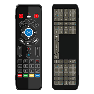 Touch Screen T16 Plus Air Mouse Gyro Voice 2.4GHz Wireless IR Learning Remote <strong>Control</strong> Backlit Mini <strong>Keyboard</strong> - Product Image 1