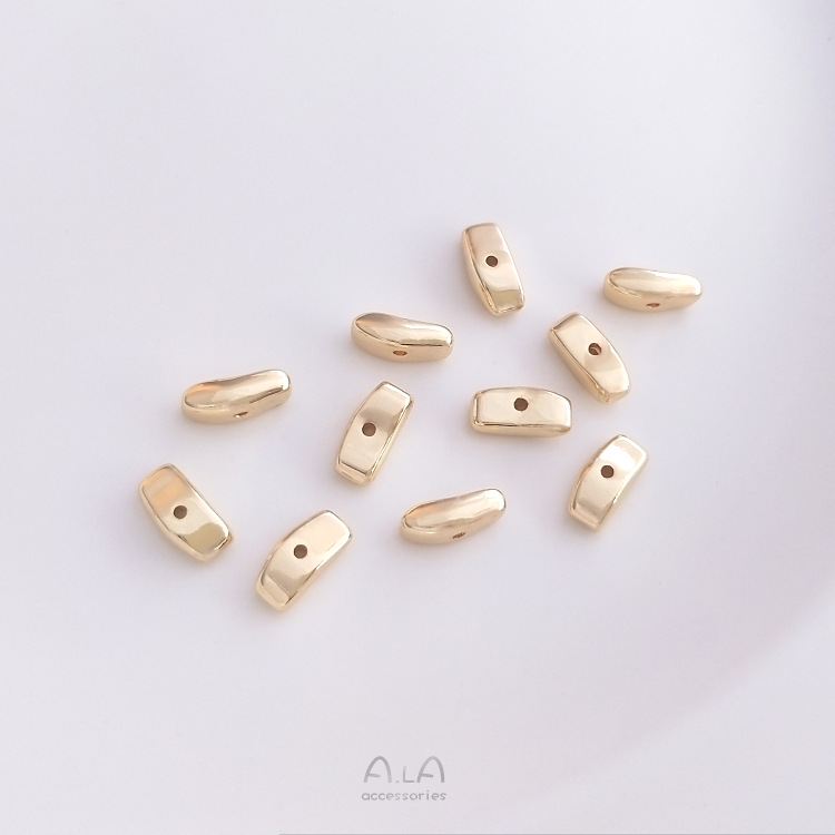 Cuentas largas de forma irregular 8x3mm[10 piezas