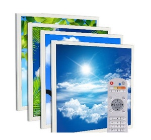 LED panel AYDINLATMA fabrika 600x600 603x603 595x595 gökyüzü ışık Panel AYDINLATMA bulut Sky2x2ft tavan Led ışıklık paneli tavan - Product Image 3