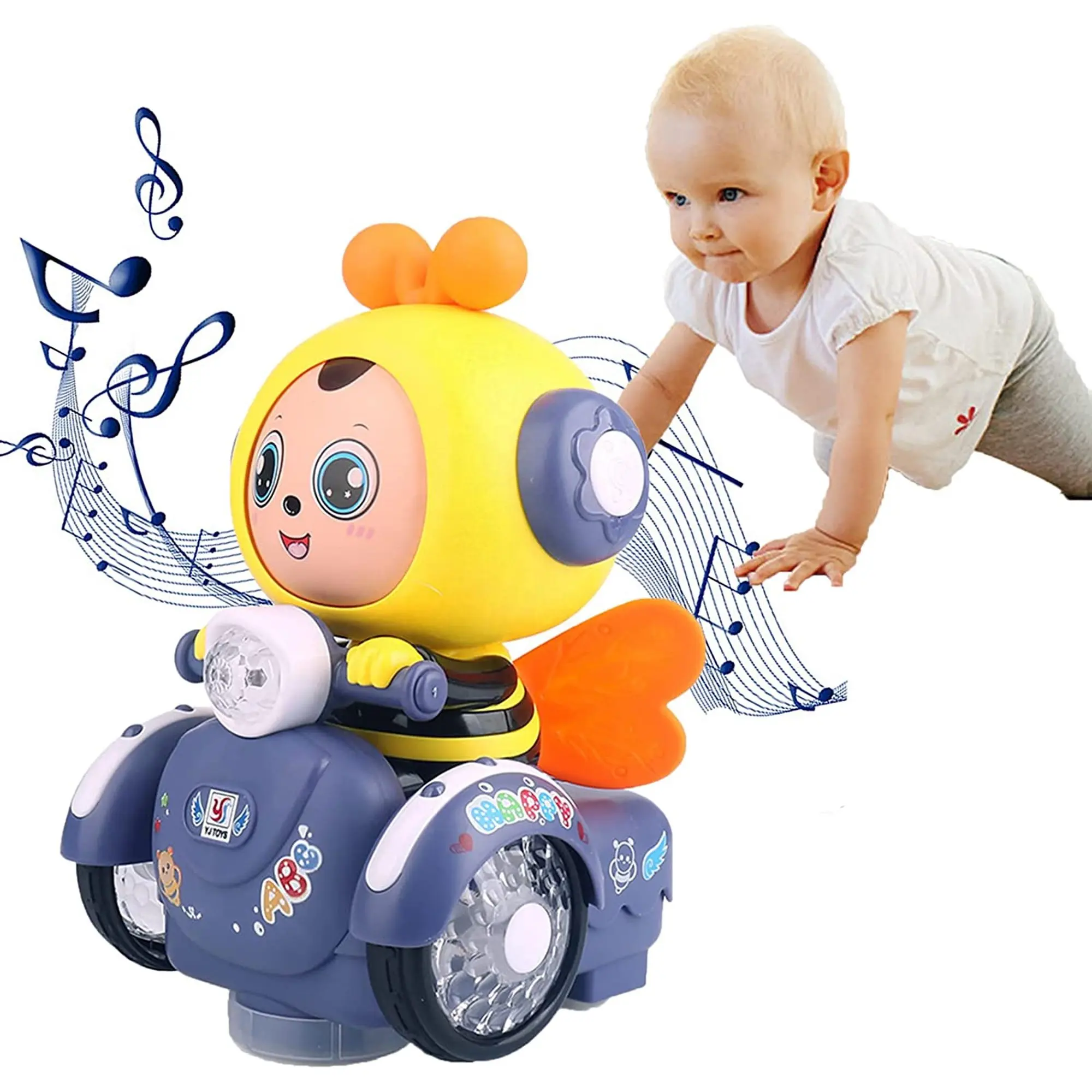 Giocattolo di danza elettrica del Robot dell'ape di musica interattiva per i bambini regalo educativo divertente del giocattolo dell'animale domestico per i ragazzi e le ragazze dai 3 ai 9 anni