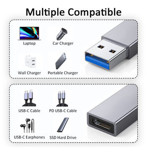 USB C至USB 3.2 OTG适配器定制ODM/原始设备制造商支持手机和笔记本电脑新条件-数据传输和充电 - Product Image 6