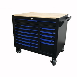12抽屉工具箱车间机械工具手推车车间滚轮车库滚动工具柜 - Product Image 4