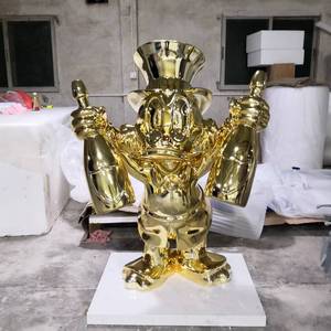 Heißer Verkauf Galvani sieren Fiberglas Ente Fiberglas Ente Skulptur Ente Skulptur - Product Image 2