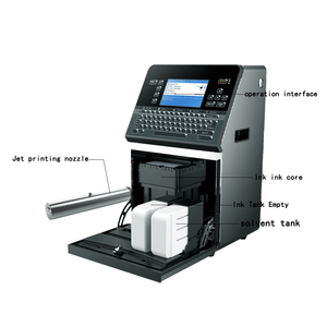 Hochgeschwindigkeits-Industrie-Cij-Tinten strahl drucker Chargen code QR-Code-Maschine I3200 Druckkopf für den Etiketten druck Metall kleidung verwendet - Product Image 4