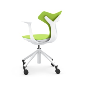 GS-1830A Easy Moving Whale Tail PP Backrest <strong>Computer</strong> Study Swivel School Chair for Educational <strong>System</strong> - Product Image 5