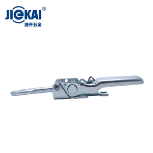 Abrazadera de acero galvanizado para caja de herramientas, cierre de gancho ajustable con hebilla de boca de pato, Clip de cierre plateado para caja de herramientas, DK906 - Product Image 4
