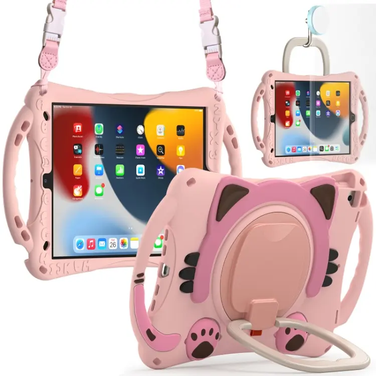 Custodia antiurto per armatura sicura per bambini per iPad 10.2 9a generazione 8 7 Gen pro custodie da 10.5 pollici con supporto