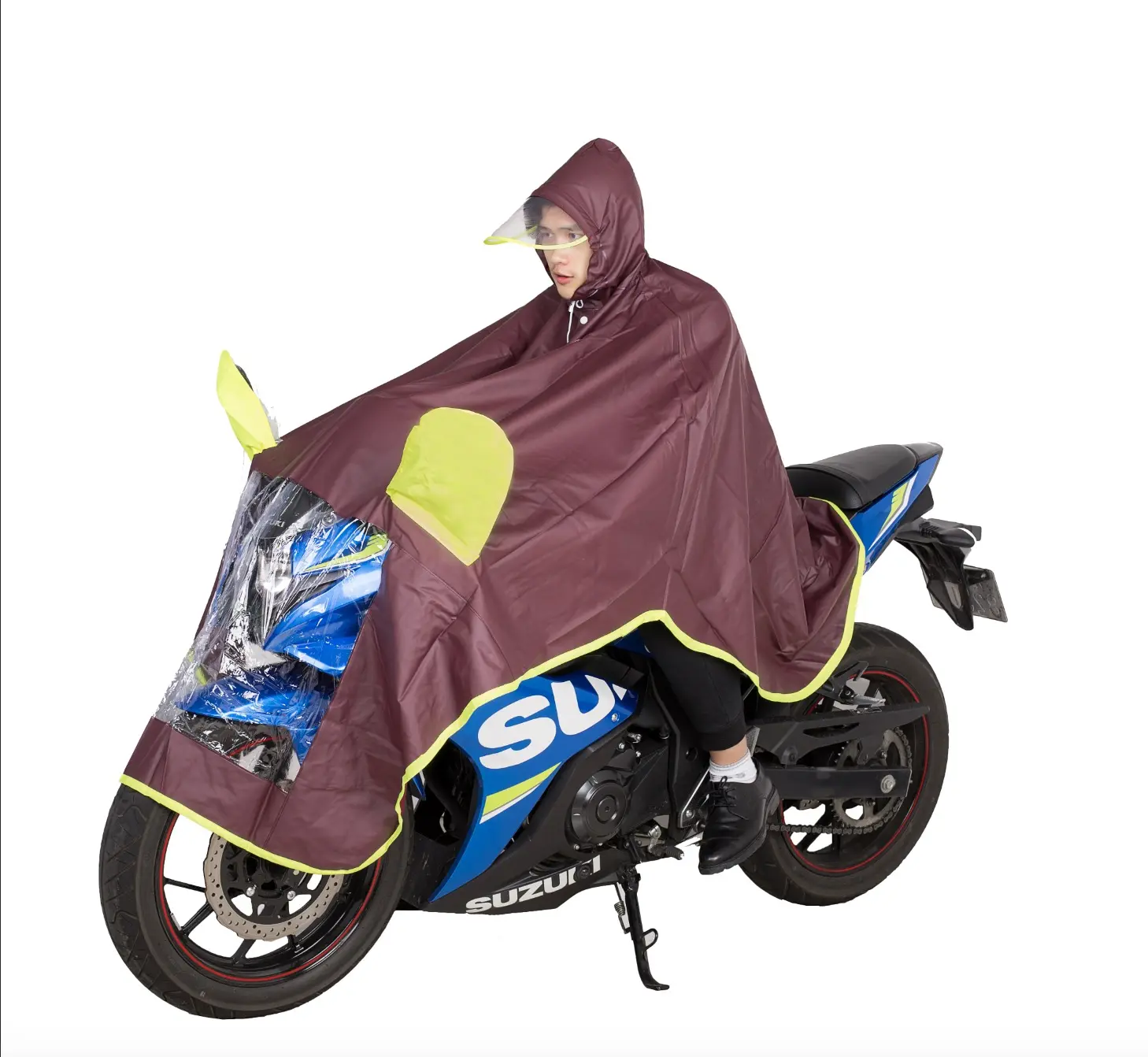 Hot Selling Ganzkörper-Regens turm prävention Damen Herren Motorrad fahren Gestrickter Motorrad Poncho