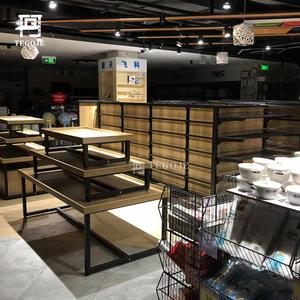 Espositore leggero singolo lato per le necessità quotidiane attrezzature per negozi di alimentari in legno per vetrine di cartoleria