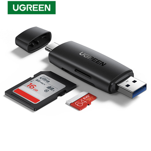 用于SD微型SDHC SDHC SDXC MMC的UGREEN sd卡读卡器USB 3.0 USB C存储卡读卡器OTG卡适配器 - Product Image 1