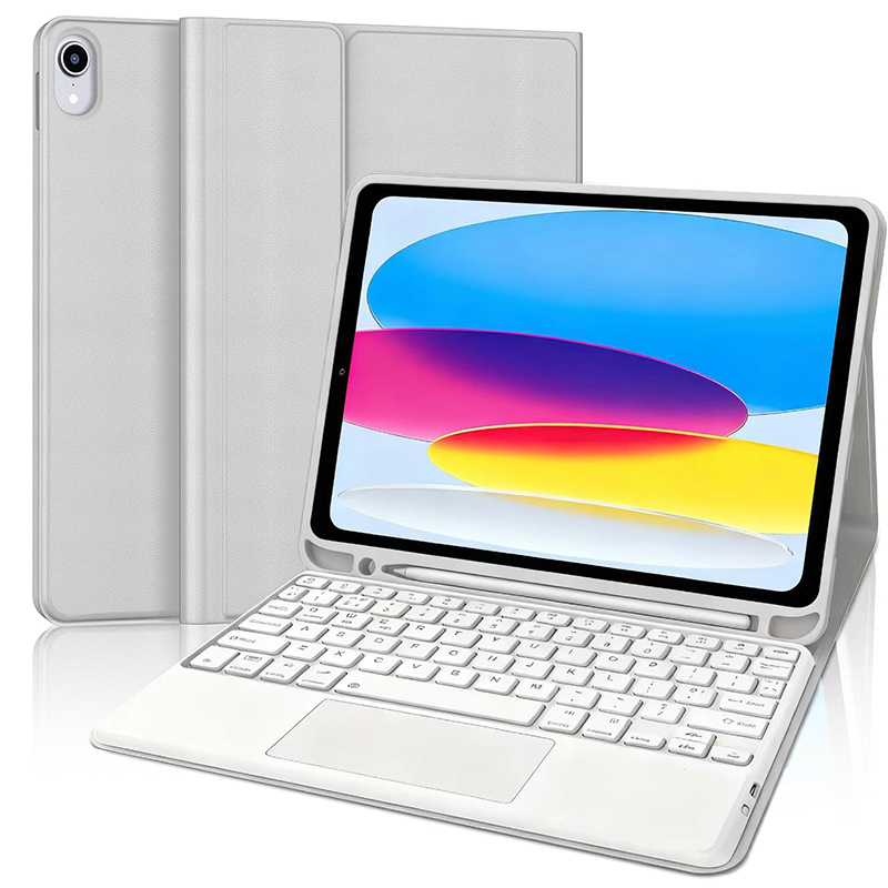 Boîtier gris + clavier blanc