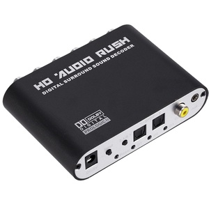 5.1 CH Audio Decoder SPDIF Coaxial to RCA DTS AC3 Optical Digital Amplifier <strong>Analog</strong> Converte Amplifier HD Audio - Product Image 1