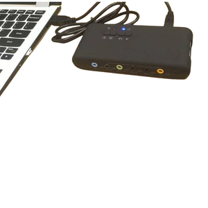 USB 7.1サウンドカード2.0オーディオインターフェース8-Ch USB機能高スタジオレベルプロ音楽デバイス音声録音機能付き - Product Image 4