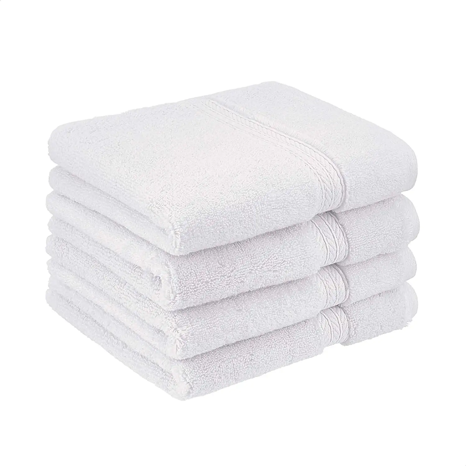 Gros 5 étoiles hôtel qualité vie visage serviettes 100 coton serviette blanche
