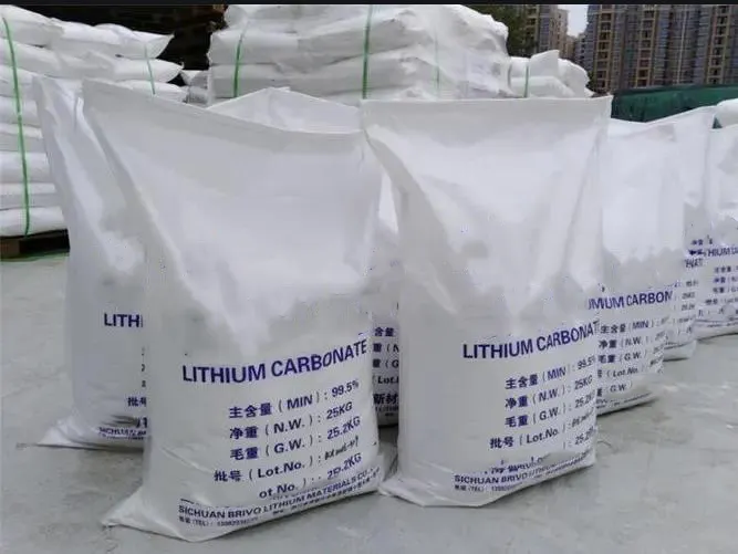 Kualitas tinggi kelas baterai Lithium tingkat industri Li2CO3 garam karbonat