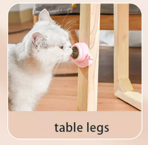 Juguetes interactivos para mascotas, Bola de hierba gatera giratoria para gatos, para limpiar los dientes - Product Image 1