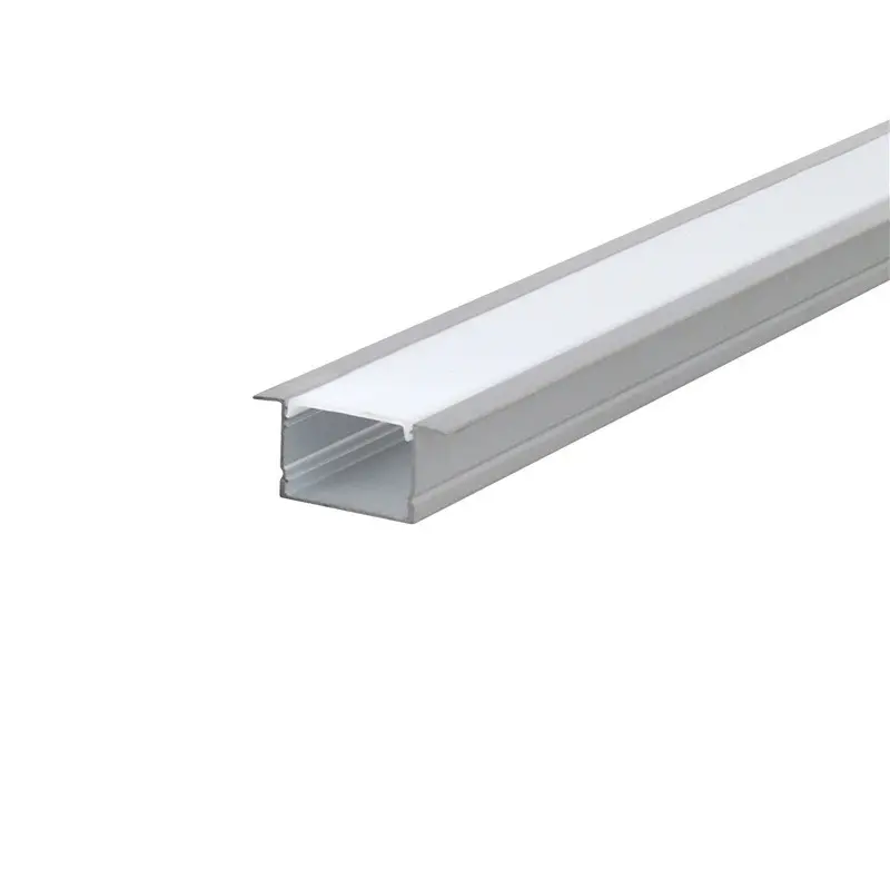 Profilo in alluminio LED nero argento 1 m/pz a forma di U/V/W per 5050 2835 3528 striscia a LED canale bianco/nero