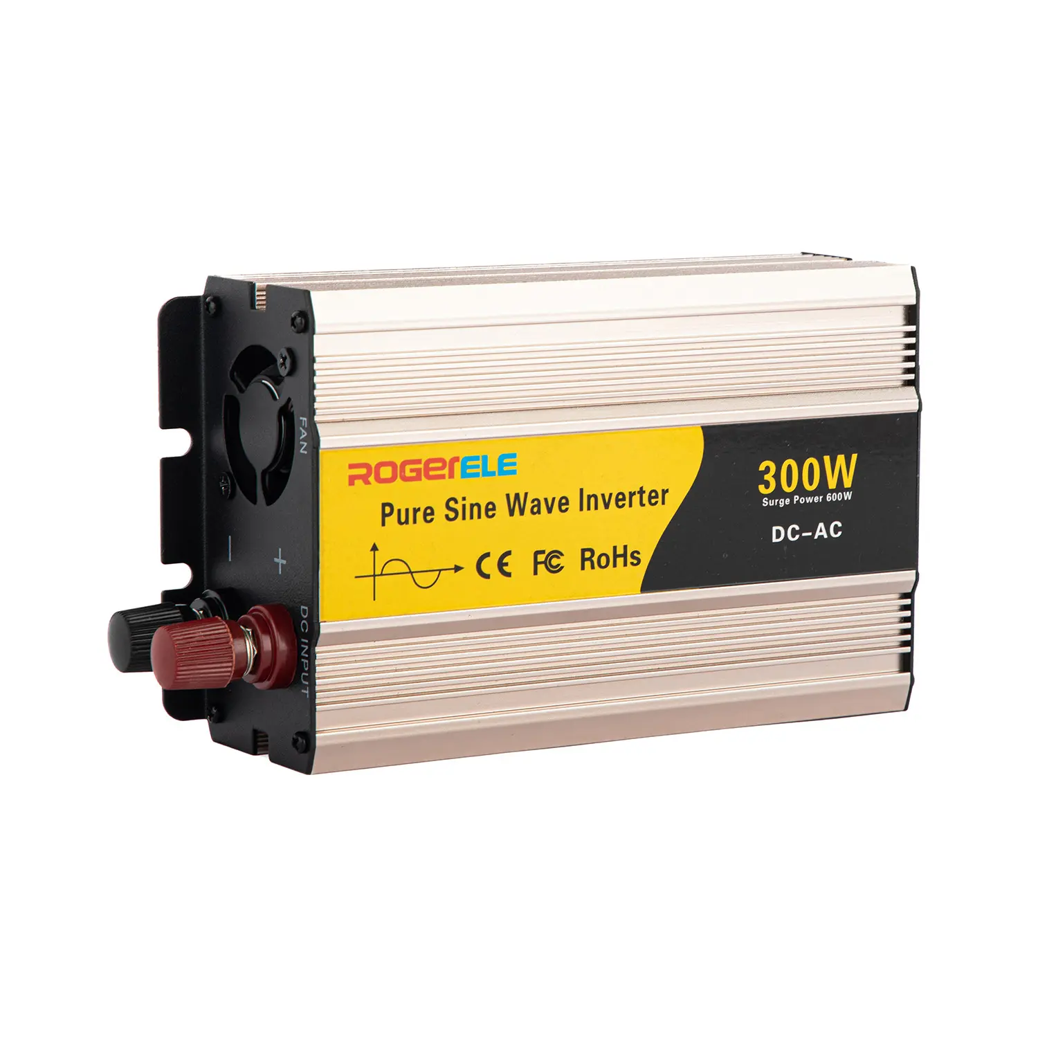 Inversor de corriente rogerele 300W 12V/24V/48V CC a CA 110V/120V/220V/230V inversor de onda sinusoidal pura