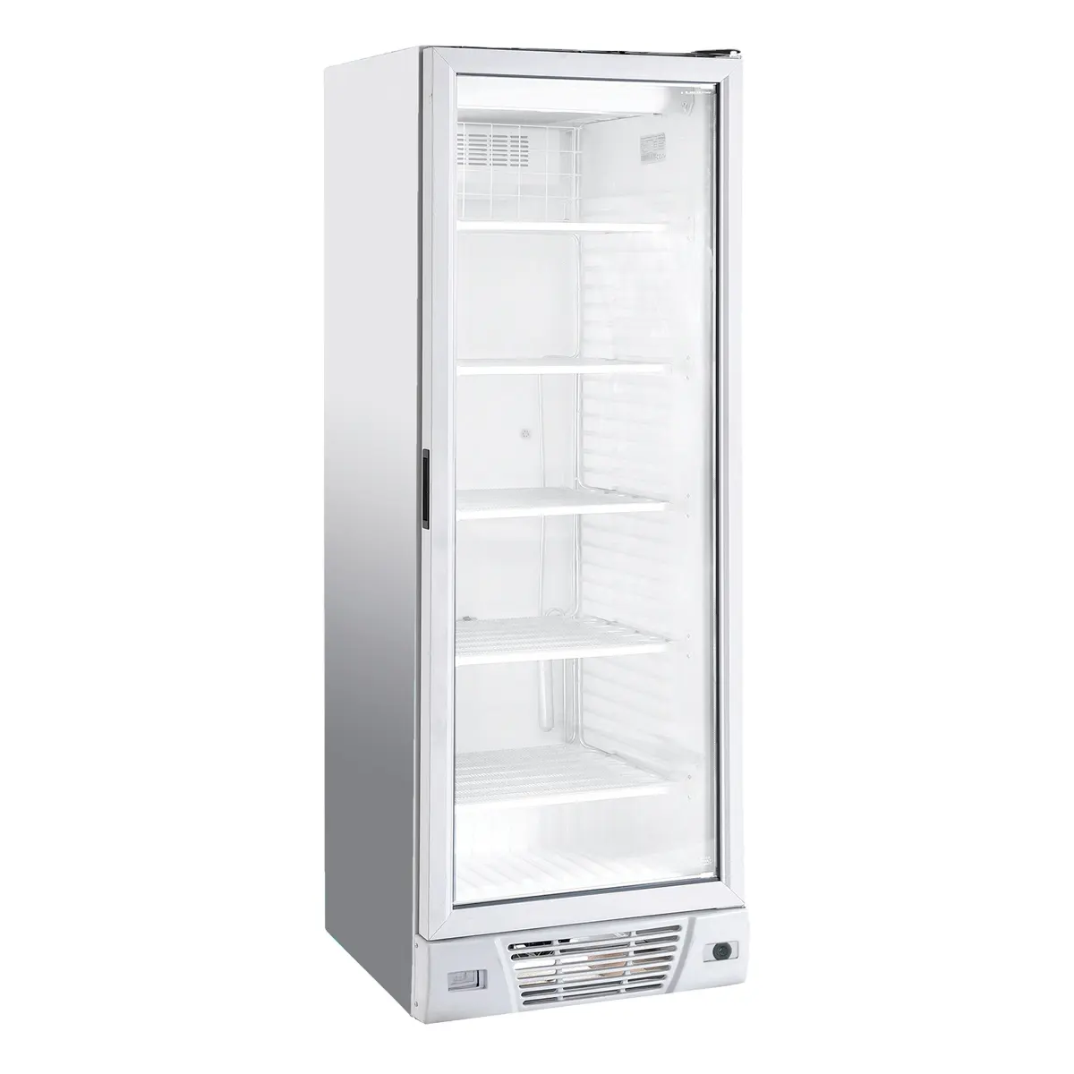 374 L Porta De Vidro Comercial Supermercado Vertical Supermercado Sorvete Frozen Food Display Showcase Conservator Freezer Geladeira