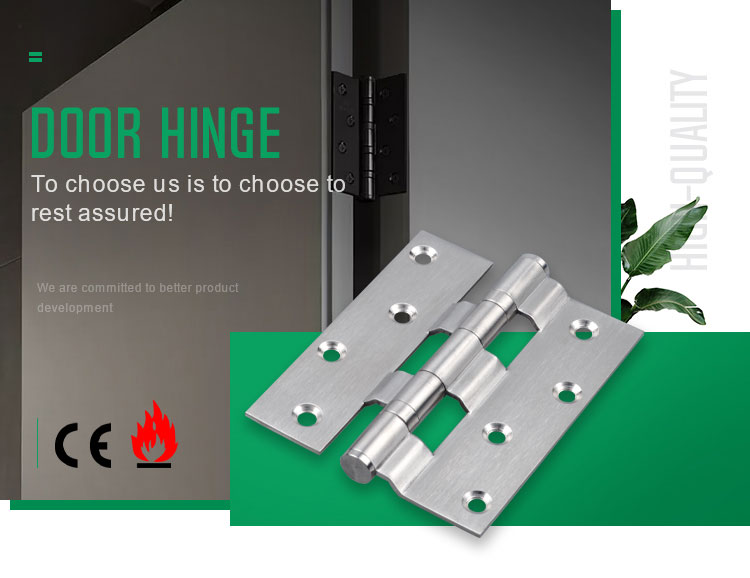 Doorplus Wooden Door Fixed Pin Ball Bearing Brush Aluminium Hinge Door Stainless Closet Door Hinges