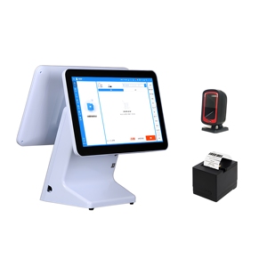 Sistema POS minorista personalizable de 15 pulgadas con pantalla VFD y CPU Intel J1900 para operaciones de caja registradora - Product Image 3