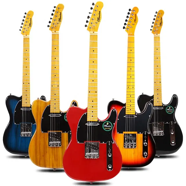 OEM guitarras instrumentos musicales eléctricos baratos personalizados TL estilo 6 cuerdas guitarra eléctrica para principiantes y estudiantes guitarra