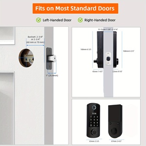 NEWEKEY Door <strong>Lock</strong> U.<strong>S</strong>. Unlocking RFID High Identify Factory Alexa home Deadbolt Recognition Digital door <strong>Lock</strong> - Product Image 3