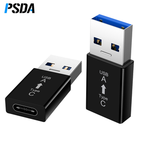 PSDA ตัวแปลง USB เป็น Type C OTG,อะแดปเตอร์ USB-C ตัวผู้เป็นตัวแปลง USB Type-C ตัวเมียสำหรับ Macbook Samsung S20 USBC ตัวเชื่อมต่อ OTG - Product Image 1