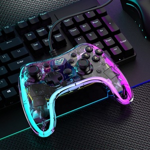Joystick RGB con cable de diseño transparente para Nintendo Switch, controlador de Gamepad para PC y ordenador, diseño transparente - Product Image 5