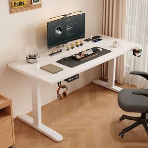 Modern Electric Intelligent Motor Office Desk Laptop Desk Height Adjustable <strong>Computer</strong> Desk Can Be <strong>Stored</strong>. - Product Image 1
