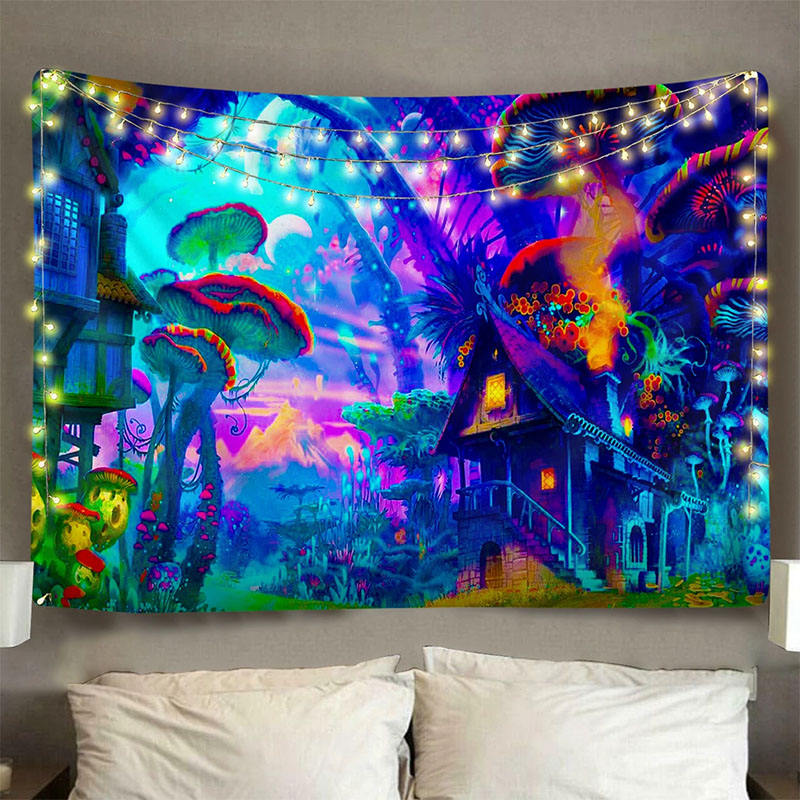 Mushroom tapestry