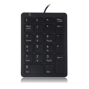 Teclado numérico inalámbrico de 2,4 GHz de tamaño pequeño, teclado Digital de 18 teclas para Contabilidad, cajero, portátil, tabletas