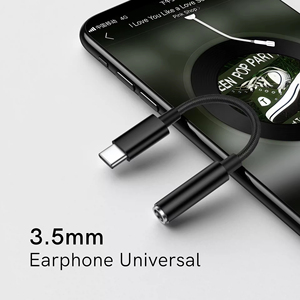 Venta al por mayor Tipo-C Macho 3,5 MM Audio Aux Hembra Convertidor Adaptador Cable AUX Audio Video Cables para Android Teléfonos Móviles Salida de CC - Product Image 2