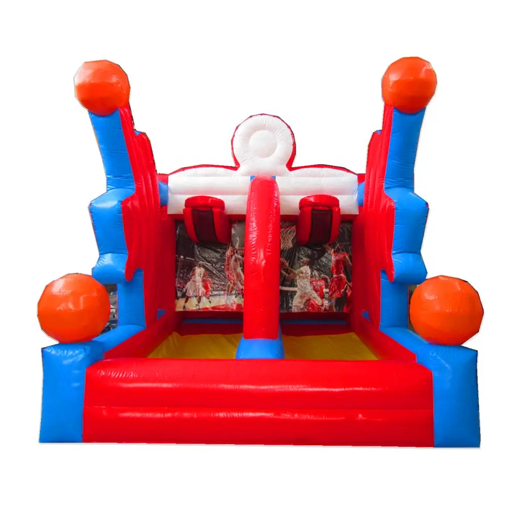 Jump castles sports inflatable Inflatable jump shoot game,inflatable shooting stars,sports basketball challenge