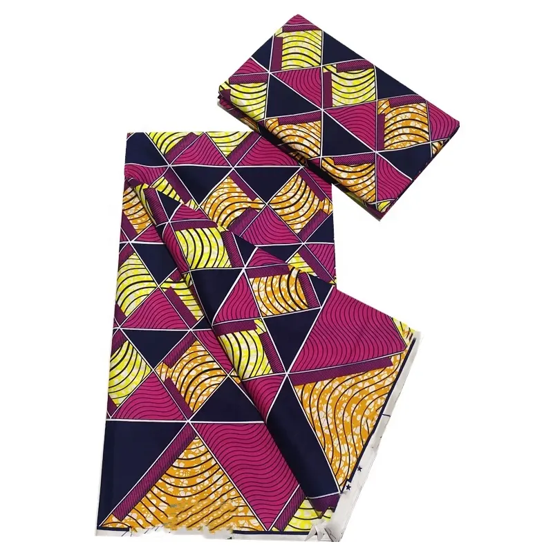 Superventas 100% algodón tela estampada de cera Africana diseño africano Ankara Pagne Batik Nigeria telas de cera para ropa