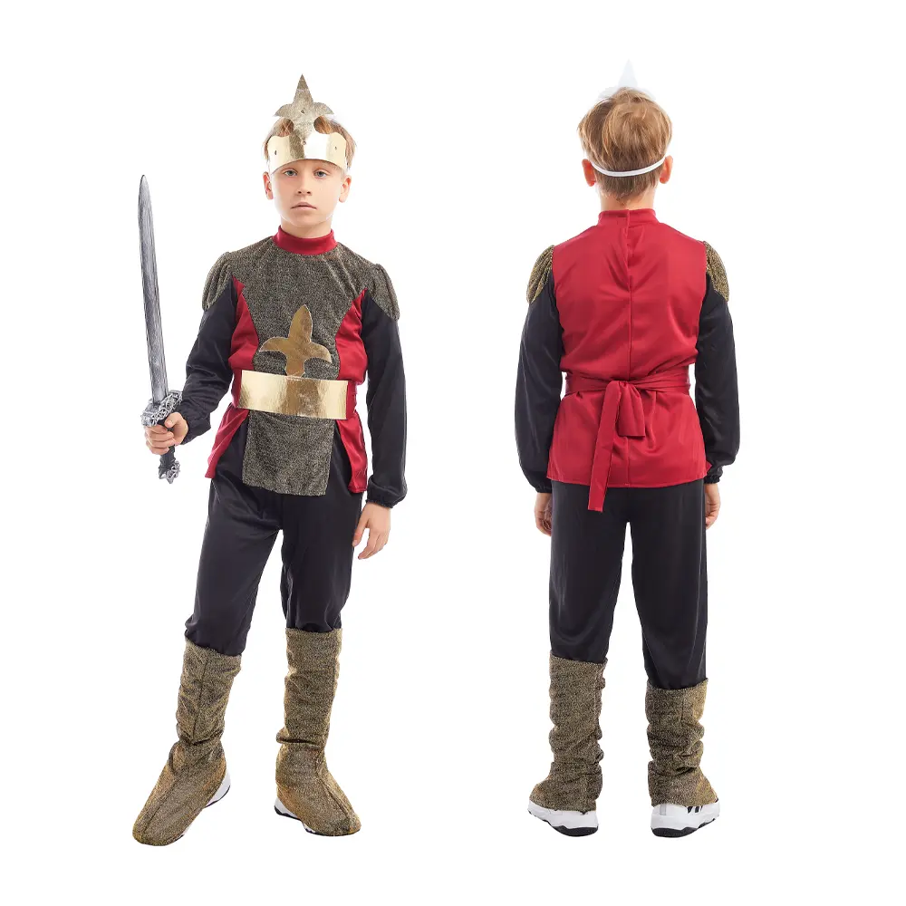 Nueva llegada niños Halloween Medieval antiguo Roma Guerrero romano disfraz para niños