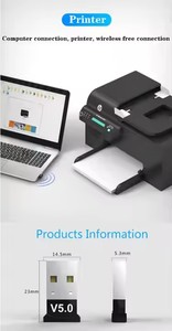 BT5.0 adattatore bluetooth Bluetooth Mini ricevitore bluetooth Windows 11/10/8.1 per Desktop - Product Image 4