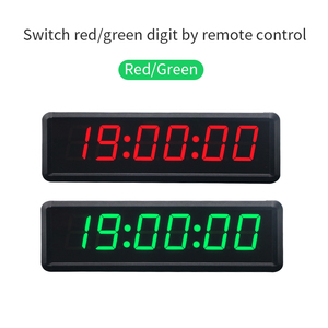Red Green Digit 1.8 Inch Digital <strong>LED</strong> Wall <strong>Clock</strong> OEM Multifunctional <strong>Countdown</strong> Count up Electric Stopwatch <strong>Timer</strong> With Remote - Product Image 5
